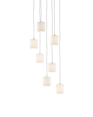 Dove 7-Light Round Multi-Drop Pendant