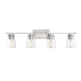 Calhoun 4-Light Bathroom Vanity Light in Satin Nickel Satin Nickel