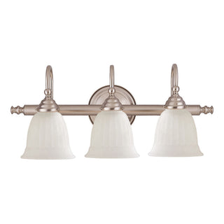 Brunswick 3-Light Bathroom Vanity Light in Satin Nickel Satin Nickel