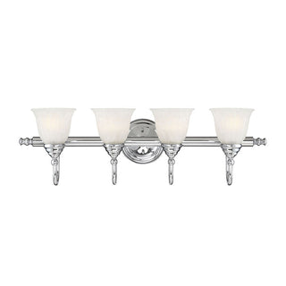 Brunswick 4-Light Bathroom Vanity Light in Chrome Chrome