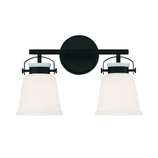 Kaden 2-Light Bathroom Vanity Light in Matte Black Matte Black