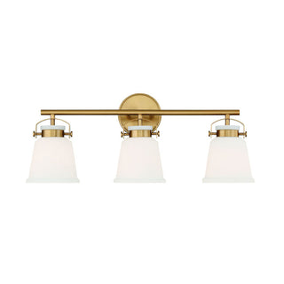 Kaden 3-Light Bathroom Vanity Light in Warm Brass Warm Brass