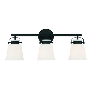 Kaden 3-Light Bathroom Vanity Light in Matte Black Matte Black