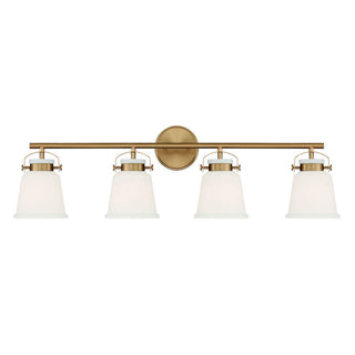 Kaden 4-Light Bathroom Vanity Light in Warm Brass Warm Brass