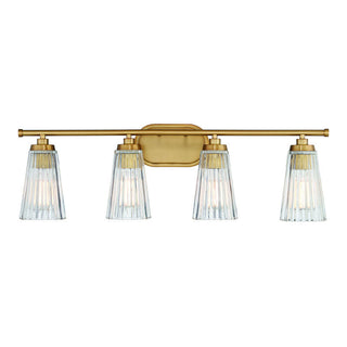 Chantilly 4-Light Bathroom Vanity Light in Warm Brass Warm Brass