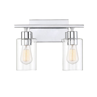 Lambert 2-Light Bathroom Vanity Light in Polished Chrome Polished Chrome