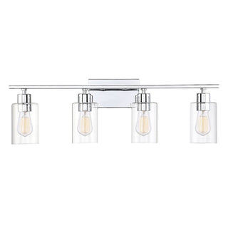 Lambert 4-Light Bathroom Vanity Light in Polished Chrome Polished Chrome