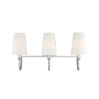 Cameron 3-Light Bathroom Vanity Light in Polished Nickel Polished Nickel