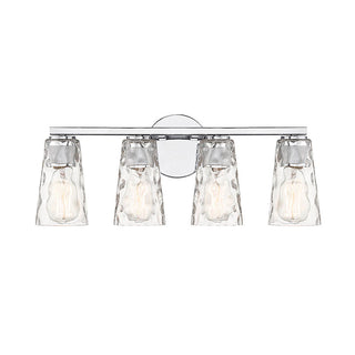 Gordon 4-Light Bathroom Vanity Light in Chrome Chrome