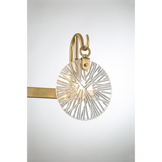 Addison 3-Light Bathroom Vanity Light in Warm Brass