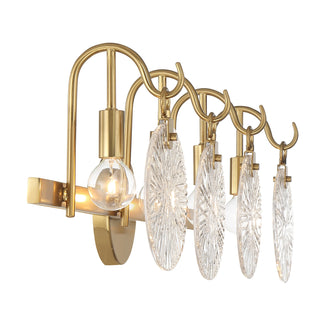 Addison 4-Light Bathroom Vanity Light in Warm Brass