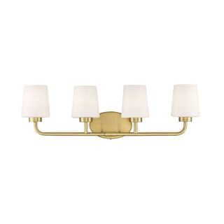 Capra 4-Light Bathroom Vanity Light in Warm Brass Warm Brass