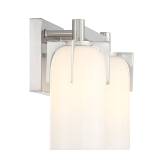 Caldwell 2-Light Bathroom Vanity Light in Satin Nickel