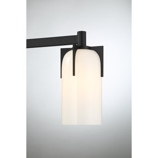 Caldwell 3-Light Bathroom Vanity Light in Matte Black