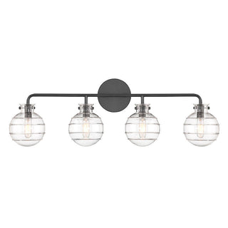 Mason 4-Light Bathroom Vanity Light in Matte Black Matte Black