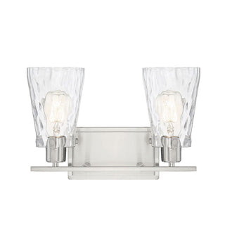 Vaughan 2-Light Bathroom Vanity Light in Satin Nickel Satin Nickel