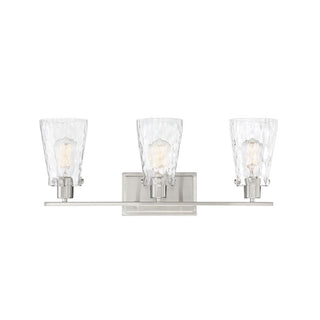 Vaughan 3-Light Bathroom Vanity Light in Satin Nickel Satin Nickel