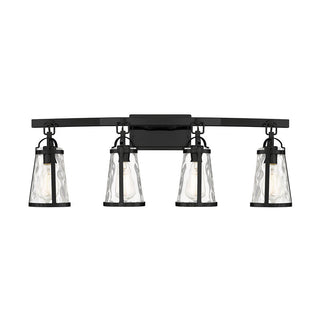 Albany 4-Light Bathroom Vanity Light in Black Black