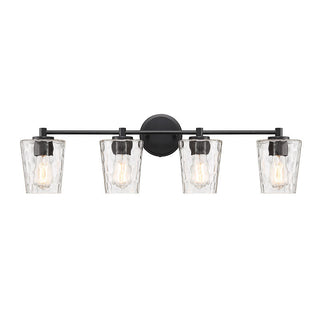 Ballas 4-Light Bathroom Vanity Light in Matte Black Matte Black