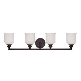 Melrose 4-Light Bathroom Vanity Light in English Bronze English Bronze