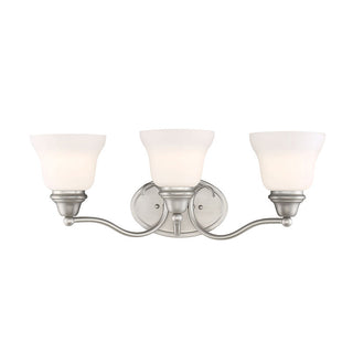 Yates 3-Light Bathroom Vanity Light in Pewter Pewter