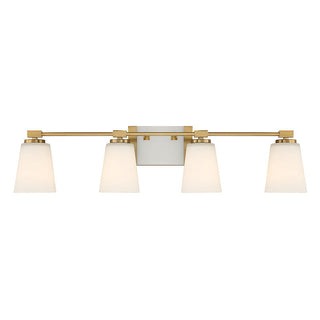 Darby 4-Light Bathroom Vanity Light in Warm Brass Warm Brass