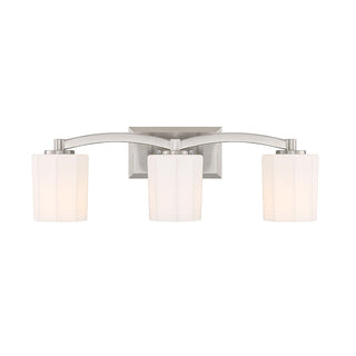 Whitney 3-Light Bathroom Vanity Light in Satin Nickel Satin Nickel