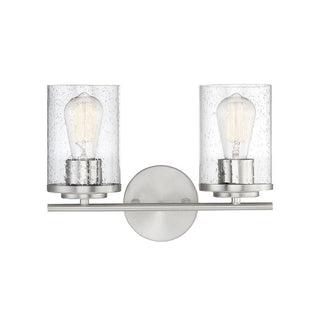 Marshall 2-Light Bathroom Vanity Light in Polished Chrome Polished Chrome