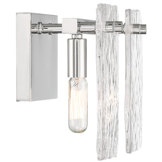 Genry 2-Light Bathroom Vanity Light in Polished Nickel