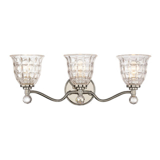 Birone 3-Light Bathroom Vanity Light in Polished Nickel Polished Nickel