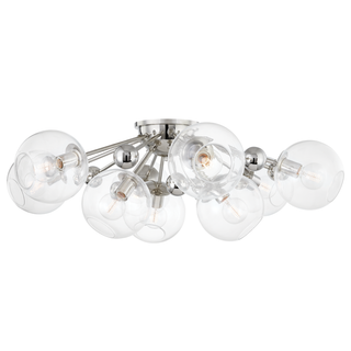 Abbott Semi Flush Polished Nickel