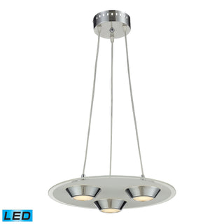 Brentford 16'' Wide 3-Light Pendant - Chrome