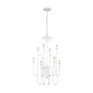 Decatur 19'' Wide 8-Light Chandeliers - Matte White