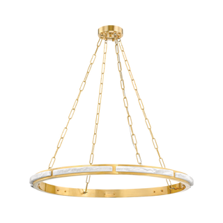 WINGATE Chandelier Aged Brass