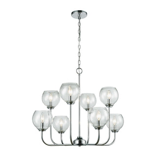 Emory 30'' Wide 8-Light Chandeliers - Polished Chrome