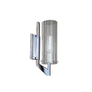 Faceted Sconce Vanity Light - Chrome