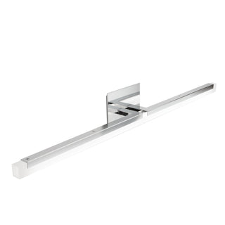 Double L Sconce 26" LED Vanity Light - Chrome