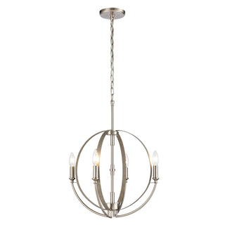 Rotunde 18'' Wide 4-Light Chandeliers - Beechwood