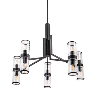 Stripe Chandeliers - Matte Black