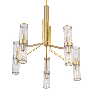 Stripe Chandeliers - Satin Brass