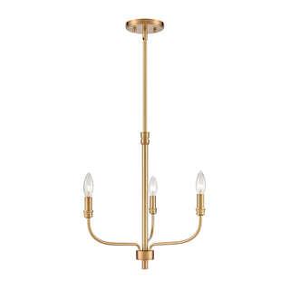 Newland 17'' Wide 3-Light Chandeliers - Satin Brass