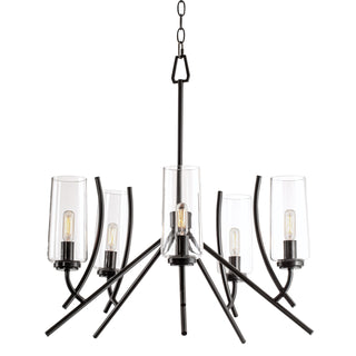 Tulip Chandeliers - Acid Dipped Black