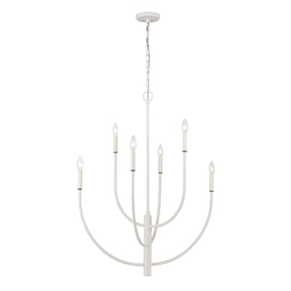 Continuance 30'' Wide 6-Light Chandeliers - White Coral