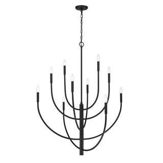 Continuance 42'' Wide 10-Light Chandeliers - Charcoal