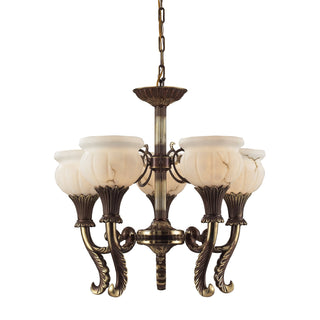 Kingston 5-Light Chandeliers in An English Brass Finish