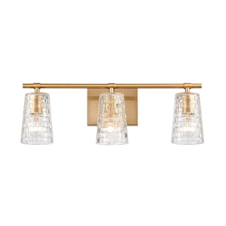 Lightweave 22'' Wide 3-Light Vanity Light - Satin Brass