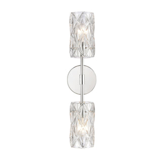 Forma de Crystal 21'' High 2-Light Sconce - Polished Chrome