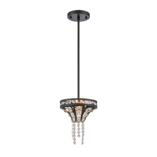 Fantania 8'' Wide 2-Light Mini Pendant - Matte Black