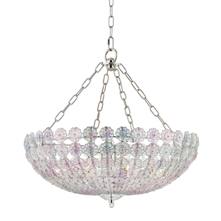 Floral Park Chandelier Polished Nickel