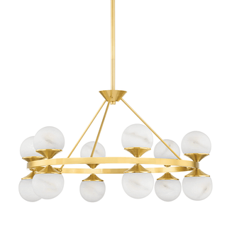 Grafton Chandelier Aged Brass